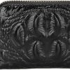 AKFSINSB Akfsinsb Small Leather Wallet, 11 Slots 3D Pattern Black Credit Card Holder For Women Girls, Zipper Closure Small Card Case For Mother'S Day | Card & ID Cases