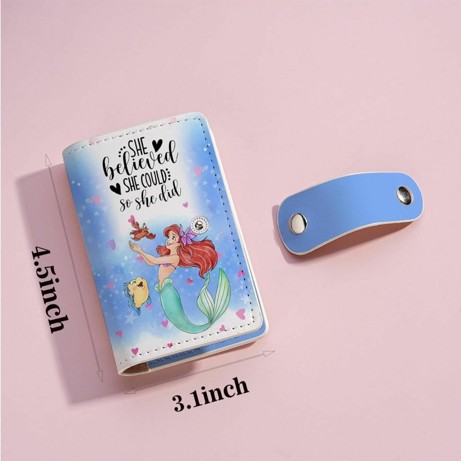 KBVWHW Kbvwhw Cartoon Lover Gift Movie Fans Card Holder Princess Gift Christmas Git For Women (She Believe Mermaid Ch) | Card & ID Cases