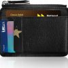 Amaxiu Amaxiu Slim Credit Card Holder, Leather Id Case Wallet Zip Thin Coin Purse Front Pocket Wallet For Women Men - 8 Card Slots &1 Pocket | Card & ID Cases