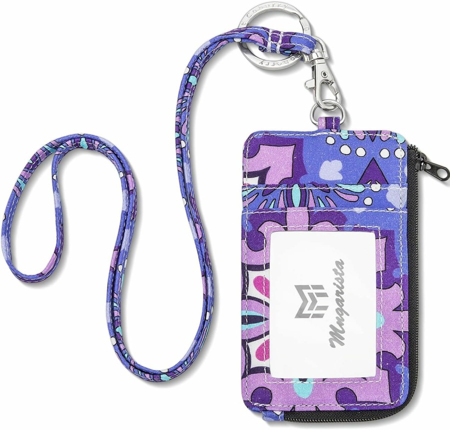 MNGARISTA Mngarista Fashion Badge Holder With Zipper,Cute Id Badge Card Holder Wallet With Lanyard Strap For Offices Id, School Id, Driver Licence, Hekate | Card & ID Cases