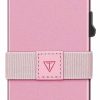 TOYFID Toyfid Pop Up Minimalist Card Wallet For Women - Rfid Blocking Protection&Ultralight Aluminum - Silm Credit Card Holder With Cash Band, Pink | Card & ID Cases