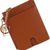 FOREVER FOR YOU Forever For You Keychain Wallet Credit Card Holder For Women Card Case Wallet With Zipper Wallet For Women(Brown) | Card & ID Cases