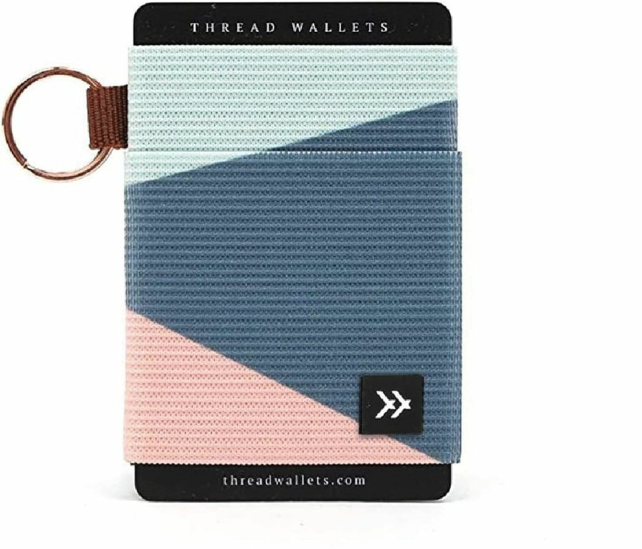 Thread Wallets Thread Wallets Ultra Slim Card Holder Wallet - Slim Wallet For Women & Men - Minimalist Wallets For Women - Small Wallet For Women & Men - Modern Credit Card Organizer Mini Wallet (Fine Line) | Card & ID Cases