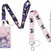 Rondlaho Kitty Kumi Cute Badge Card Holder With Lanyard, Id Credit Card Holder Purse Pouch With Lanyard Card Case Neck Pouch Wallet, Durable Card Holder With Snaps For Students Teens | Card & ID Cases