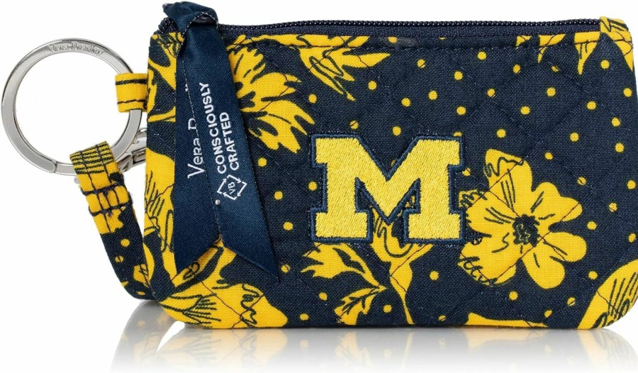 Vera Bradley Vera Bradley Collegiate Zip Id Case And Lanyard Combo (Multiple Teams Available) Keyring | Card & ID Cases