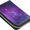 ZAZYXTJ Zazyxtj Rfid Credit Card Holder Wallet Blocking Leather Zipper Card Case Accordion Wallet For Men Women Girls (Spider Web) | Card & ID Cases