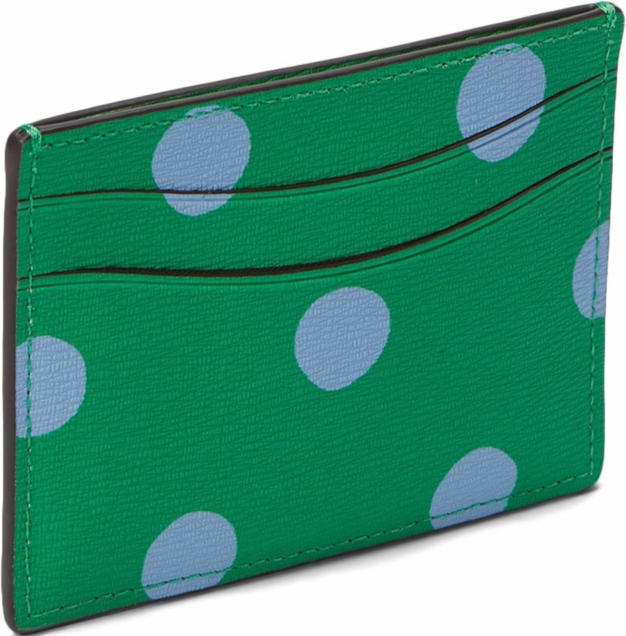 Kate Spade New York Kate Spade New York Women'S Morgan Sunshine Dot Printed Pvc Card Holder, Candy Grass Multi, Carry-On 20-Inch | Card & ID Cases