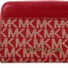 Michael Kors Michael Kors Medium Zip Around Card Case (Brown/Gold) | Card & ID Cases