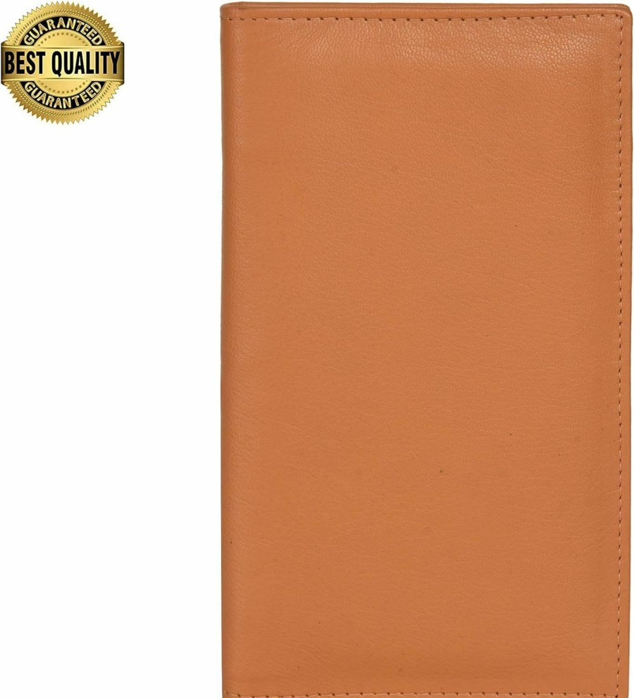 LB LEATHERBOSS Leatherboss Credit Card Holder Tall Wallet With 18 Credit Card Slots - Brown 7\" X 3.3/4\" | Card & ID Cases