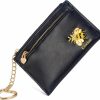 knockno Knockno Leather Zip Credit Card Holder Case With 1 Clear Window For Women Girls, Gold Bee Coin Change Wallet With Zipper Pocket Wallet Heart-Shaped Key Ring (Butterfly, Green) | Card & ID Cases