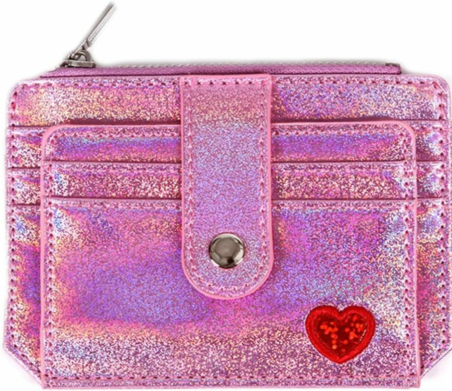 xperry Rfid Blocking Holographic Glitter Credit Card Holder Slim Card Case Wallet Women Girls | Card & ID Cases