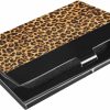 xigua Xigua Business Card Holder,Leopard Print Pattern Metal Men'S Women'S Credit Card & Holder Wallet Fashionable Durable Portable Business Card Case | Card & ID Cases