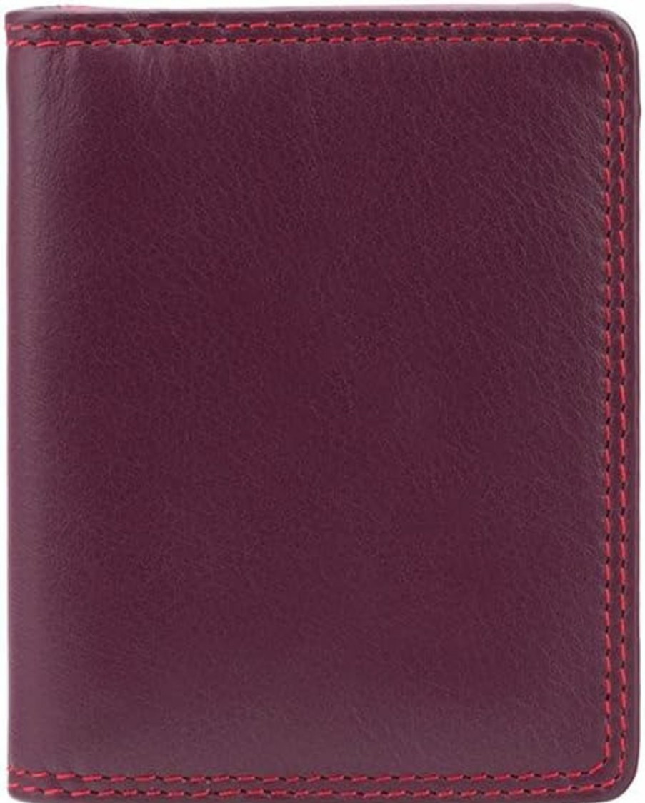 VISCONTI Visconti Rb44 Cancum Multi-Color Soft Leather Wallet Plum Multi | Card & ID Cases