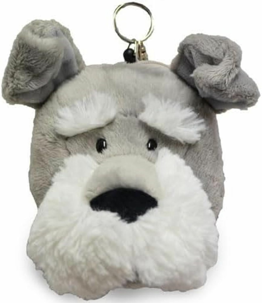 Generic Figure Pass Case Schnauzer Pass Pouch Animal Cute Stylish Dog Card Case Stuffed Toy Nici | Card & ID Cases