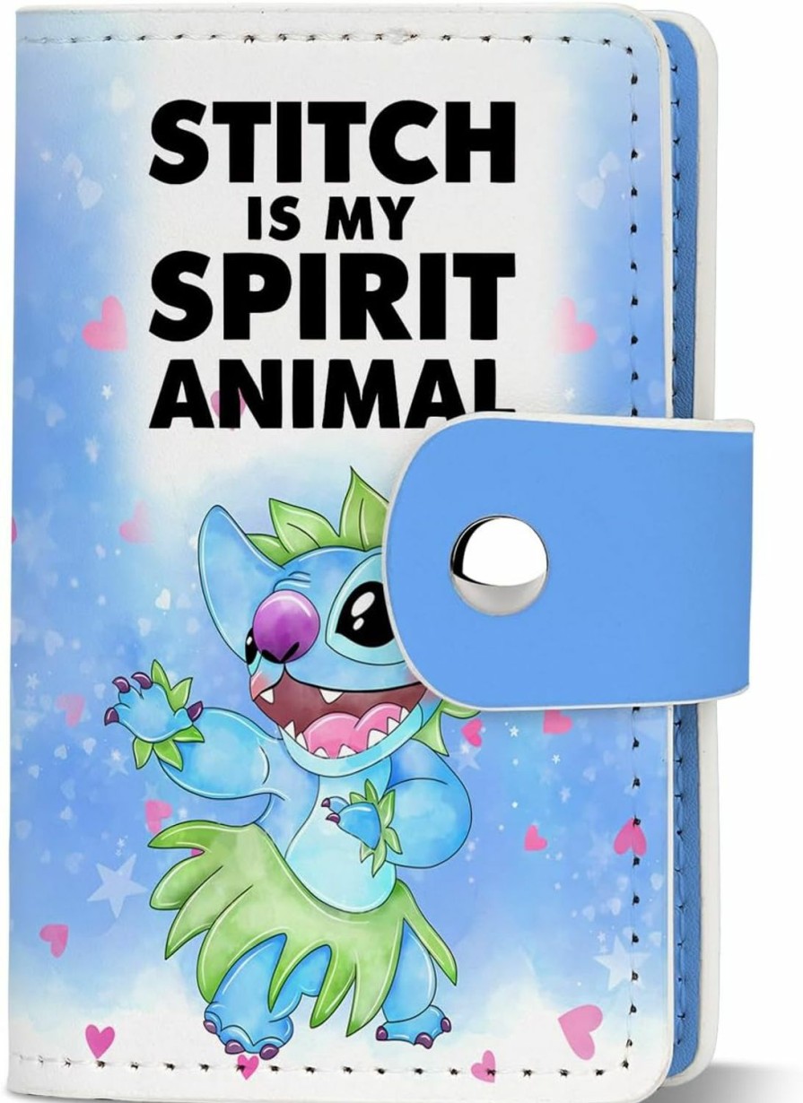 KBVWHW Kbvwhw Cartoon Lover Gift Movie Fans Card Holder Princess Gift Christmas Git For Women (Spirit Animal Stitch Ch) | Card & ID Cases