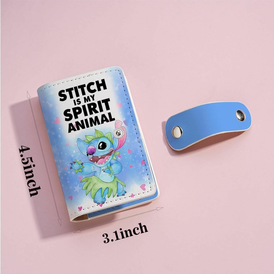 KBVWHW Kbvwhw Cartoon Lover Gift Movie Fans Card Holder Princess Gift Christmas Git For Women (Spirit Animal Stitch Ch) | Card & ID Cases