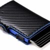 Conceal Plus Card Blocr Pop Up Credit Card Wallet, Rfid Blocking Credit Card Holder For Men, Cool Wallets For Men In Carbon Wallet Design, Compact Card Holder Wallet For Secure Storage (Black Pu Carbon Fiber) | Card & ID Cases