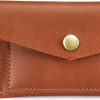 S-ZONE S-Zone Genuine Leather Women'S Small Wallet Change Pouch Credit Card Holder Mini Purse Envelope Keychain | Card & ID Cases