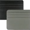 Teensery Teensery 2 Pcs Credit Card Holder Leather Card Pocket Wallet Slim Card Case Holder For Men And Women (Black & Grey) | Card & ID Cases