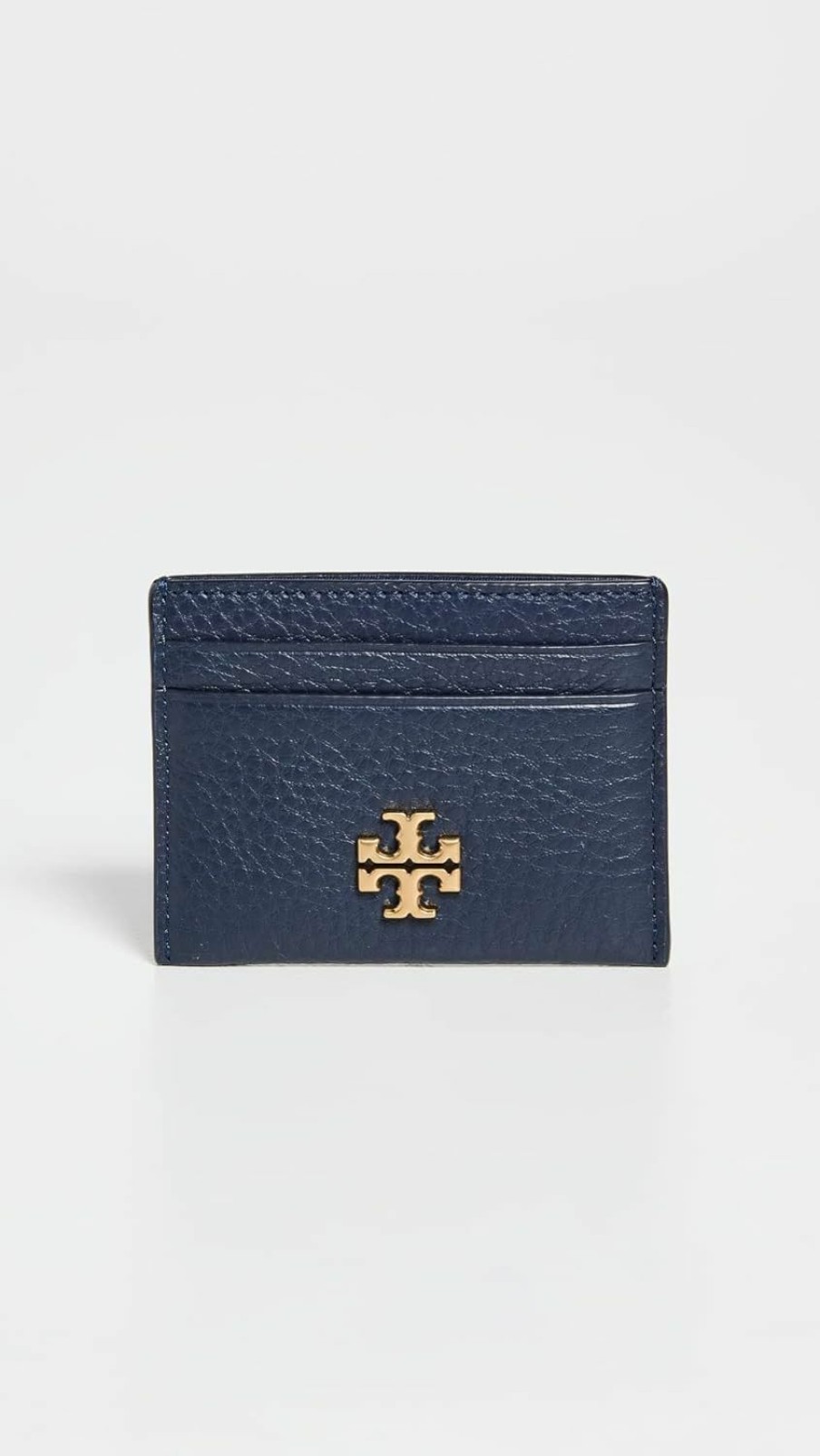 Tory Burch Tory Burch Women'S Kira Pebbled Card Case, Royal Navy, Blue, One Size | Card & ID Cases