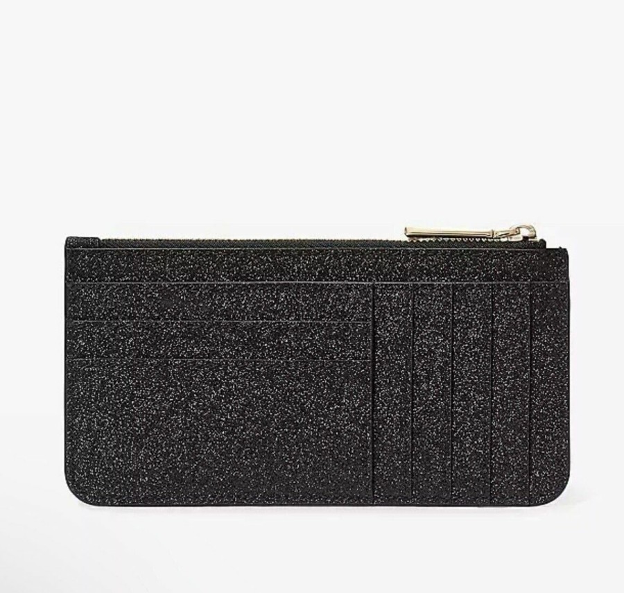 Kate Spade New York Kate Spade New York Glimmer Boxed Large Slim Cardholder In Black | Card & ID Cases