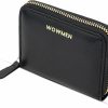 WOWMEN Medium Zip Around Wallet With Rfid Blocking Credit Card Slots And Zipper Coin Pocket In Minimalist Design From Topgrain Soft Leather | Card & ID Cases