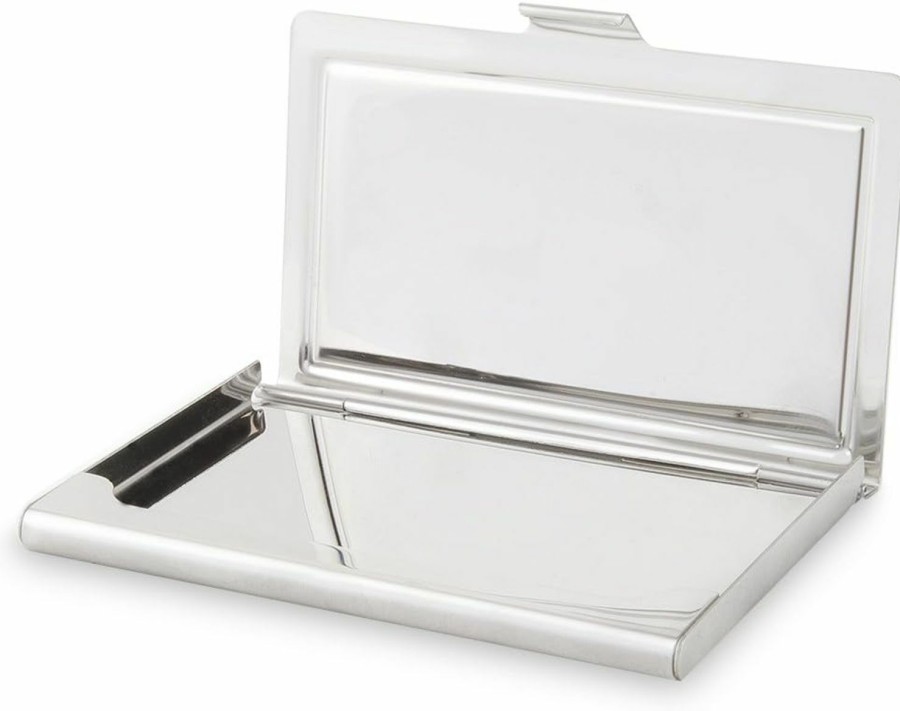 Buckle-Down Business Card Holder Plymouth Text Logo Black Silver Fade Small | Card & ID Cases