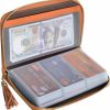 Easyoulife Easyoulife Credit Card Holder Wallet Womens Zipper Leather Case Purse Rfid Blocking | Card & ID Cases