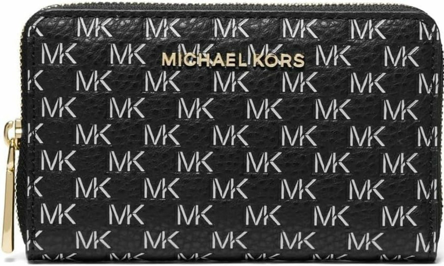 Michael Kors Michael Kors Jet Set Small Zip Around Card Case Camel One Size | Card & ID Cases