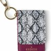 KEDZIE Kedzie Essentials Only Id Badge Card Holder Vegan Leather With Clear Window 3 Card Slots And Classic Keyring - Golden Hour | Card & ID Cases