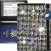 LIFUTOPIA Lifutopia Bling Passport Vaccine Card Drive License Holder Combo W/Airtag Keychian, Glitter Rfid Blocking Credit Card Holder Travel Wallets Cover Case For Men Women Colorful | Card & ID Cases