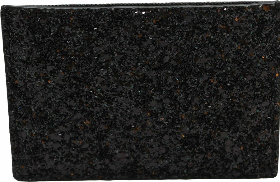 Kate Spade New York Kate Spade New York Graham Greta Court Wallet Business Credit Card Case Glitter Black, Small | Card & ID Cases