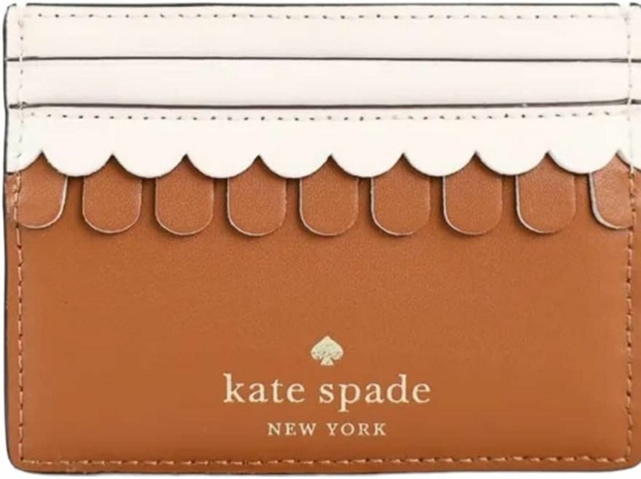 Kate Spade Kate Spade Gingerbread House Small Slim Card Holder Wallet Leather | Card & ID Cases