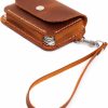 Toros Craft Toros Craft Credit Card Holder - Wristlet Slim Keychain (Camel) | Card & ID Cases