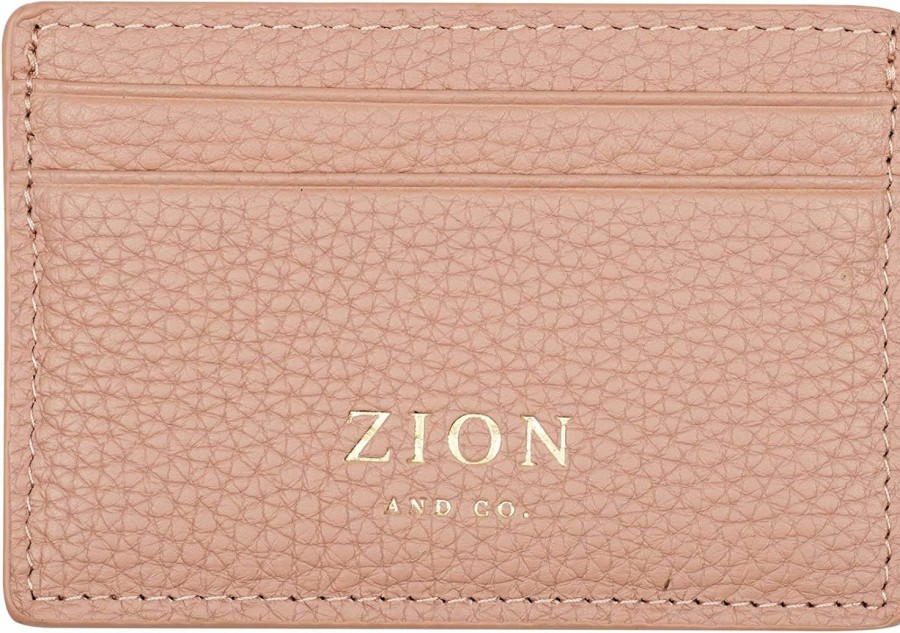 Zion & Co. Slim Card Case Wallet Premium Genuine Leather Card Holder Rfid Blocking Id Holder Credit Card Case (2.75 X 4 Inches) For Women By Zion & Co. | Card & ID Cases