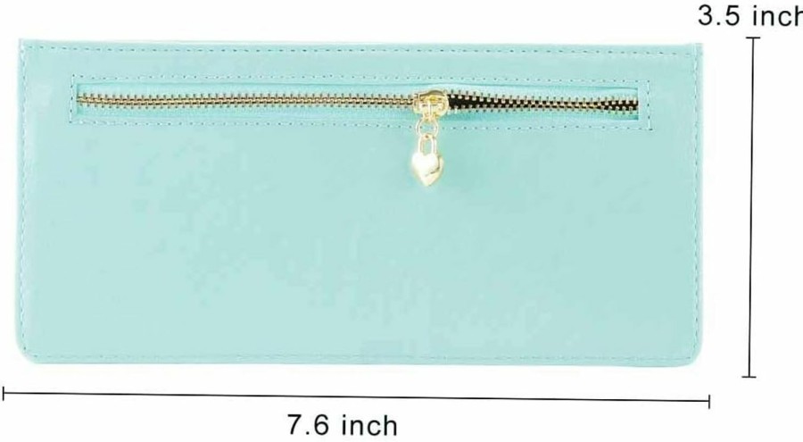 XEYOU Xeyou Women'S Credit Card Wallet Slim Long Zipper Pocket Purse For Coin, Receipt Multi-Function Card Wallet For Ladies | Card & ID Cases