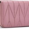 Meowoo Meowoo Credit Card Holder Rfid Blocking Genuine Leather Mini Credit Card Wallet Purse With Zipper For Women Men, Pink | Card & ID Cases