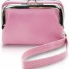 WisePoint Wisepoint Ladies Wallet, Pu Leather Card Holder Wallet Wrist Wallet With Multi Card Slots, Retro Credit Card Wallet For Women Girls, Credit Card Organizer Women'S Wallet For Work, Shopping (Pink) | Card & ID Cases